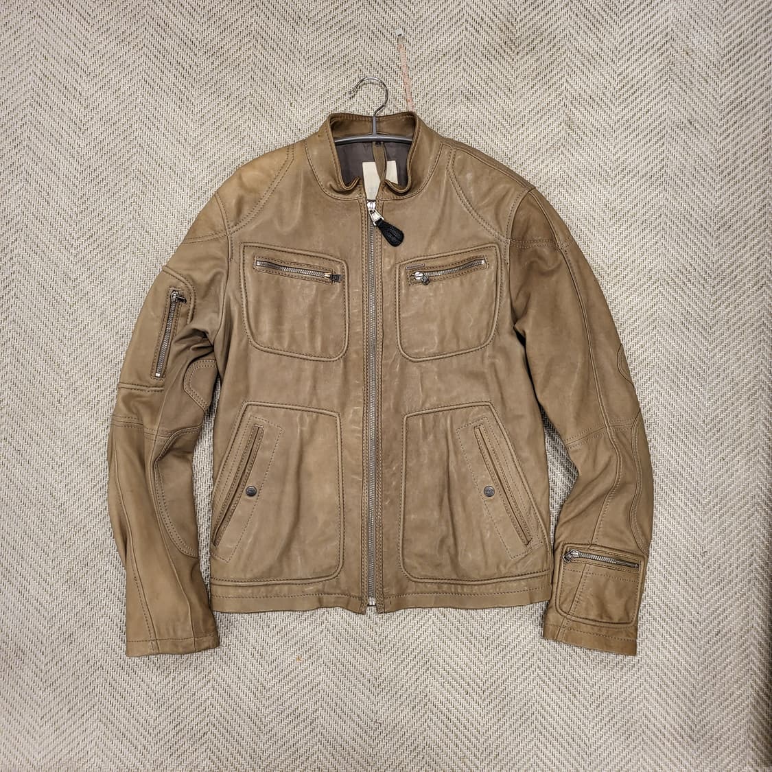 디젤 레더 바이커 자켓 (M) 상품이미지8