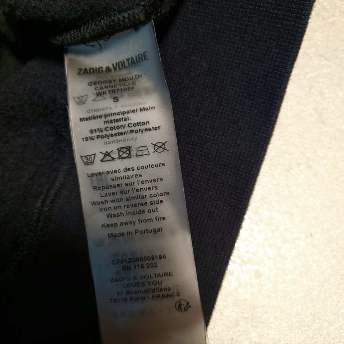 쟈딕엔 볼테르 Georgy Mouth 블랙 후드티 상품이미지10