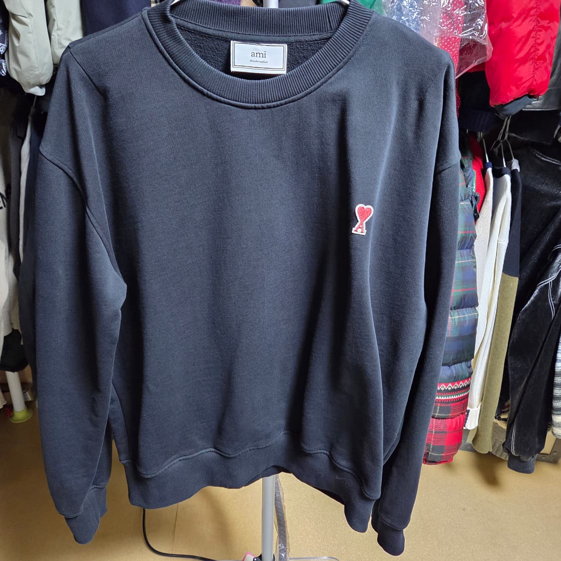 아미 하트로고 맨투맨 상품이미지1