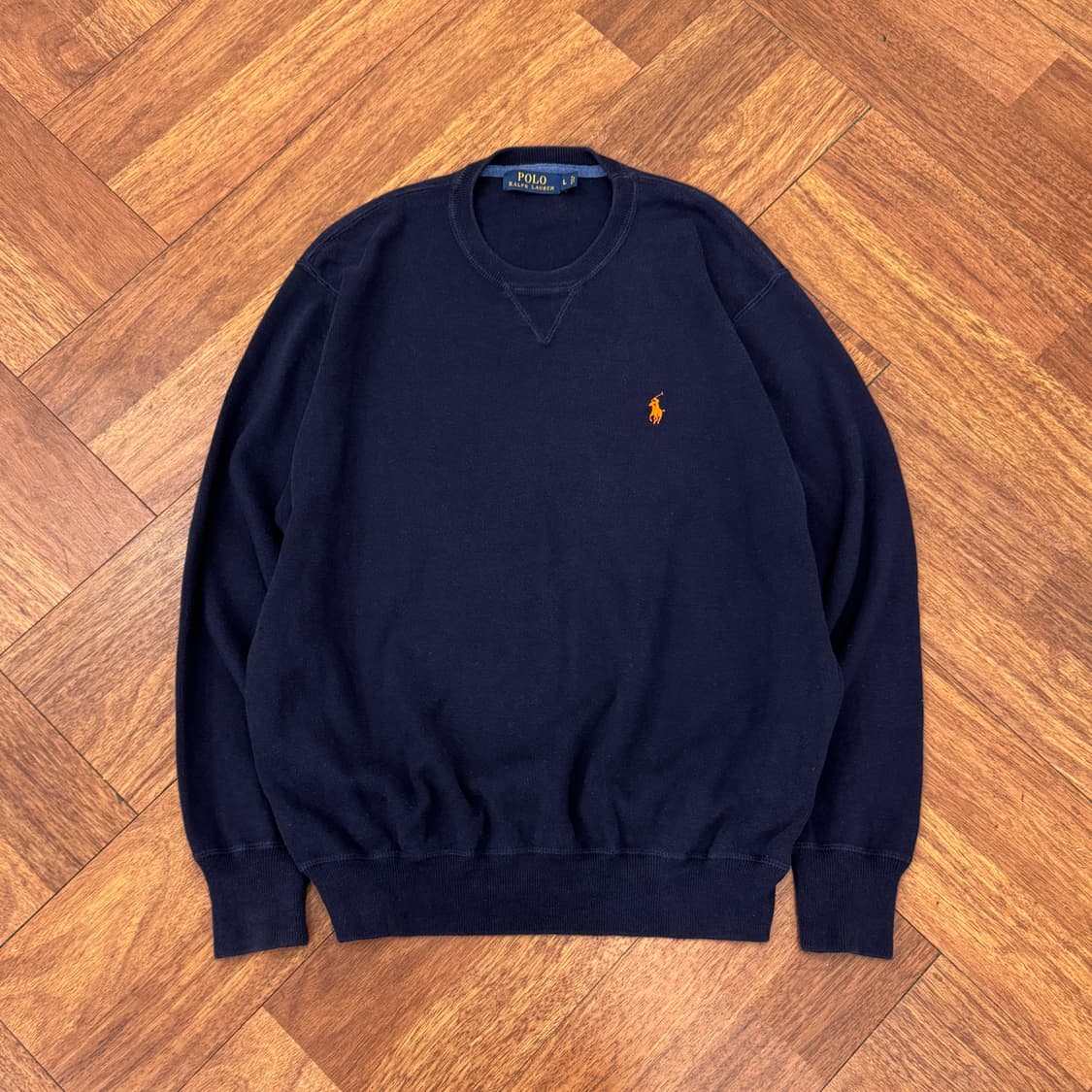 L 폴로 랄프로렌 코튼 라운드 니트 상품이미지1