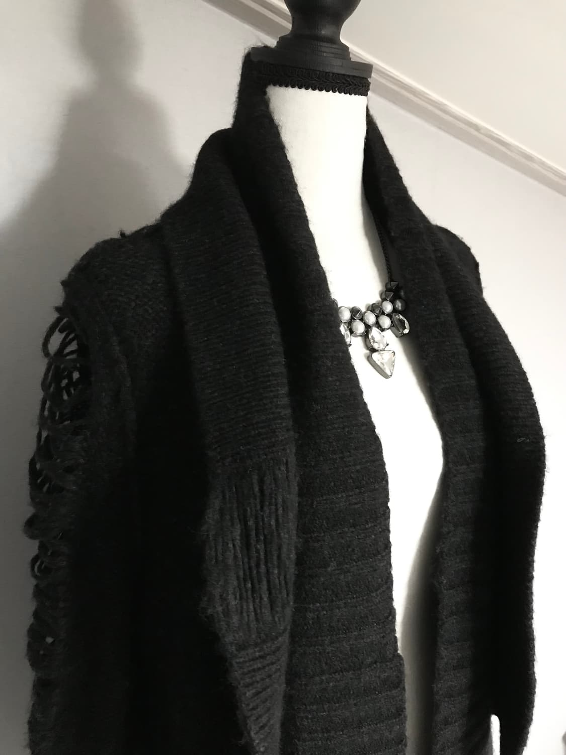 ALLSAINTS Distressed Long Knit Cardigan 상품이미지5