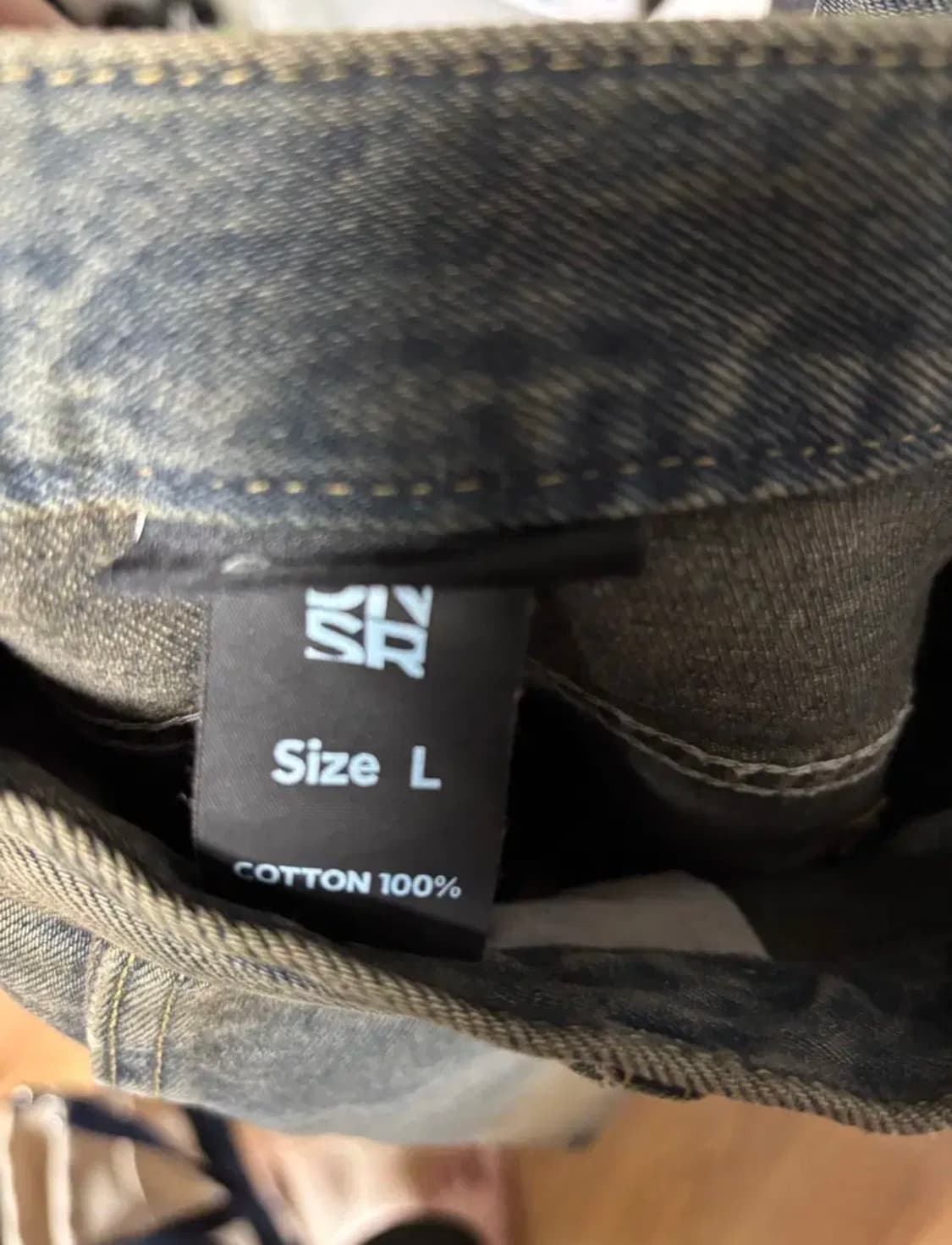 L) dnsr 디엔에스알 사이드 와이어 데님 그린 상품이미지4