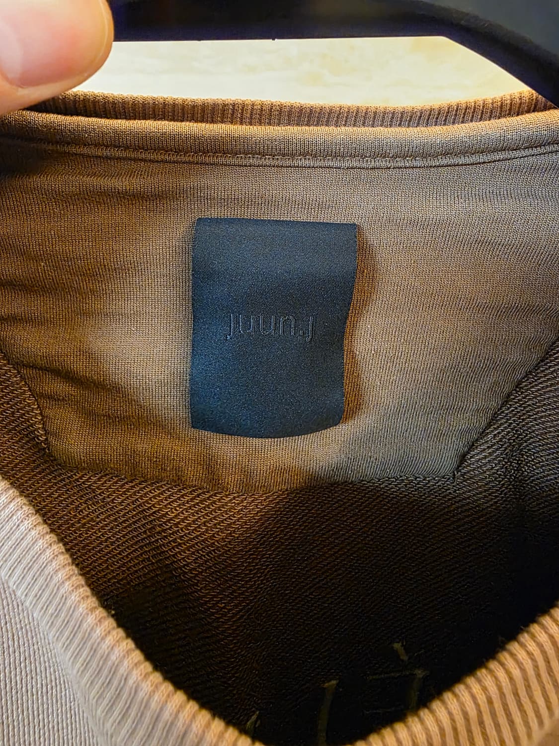 [M]준지 델리켓 맨투맨 브라운 상품이미지5