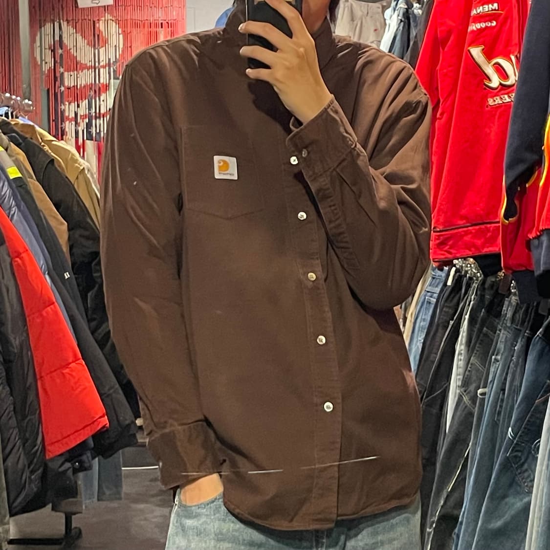 [IM] carhartt 칼하트 브라운 긴팔셔츠 상품이미지4