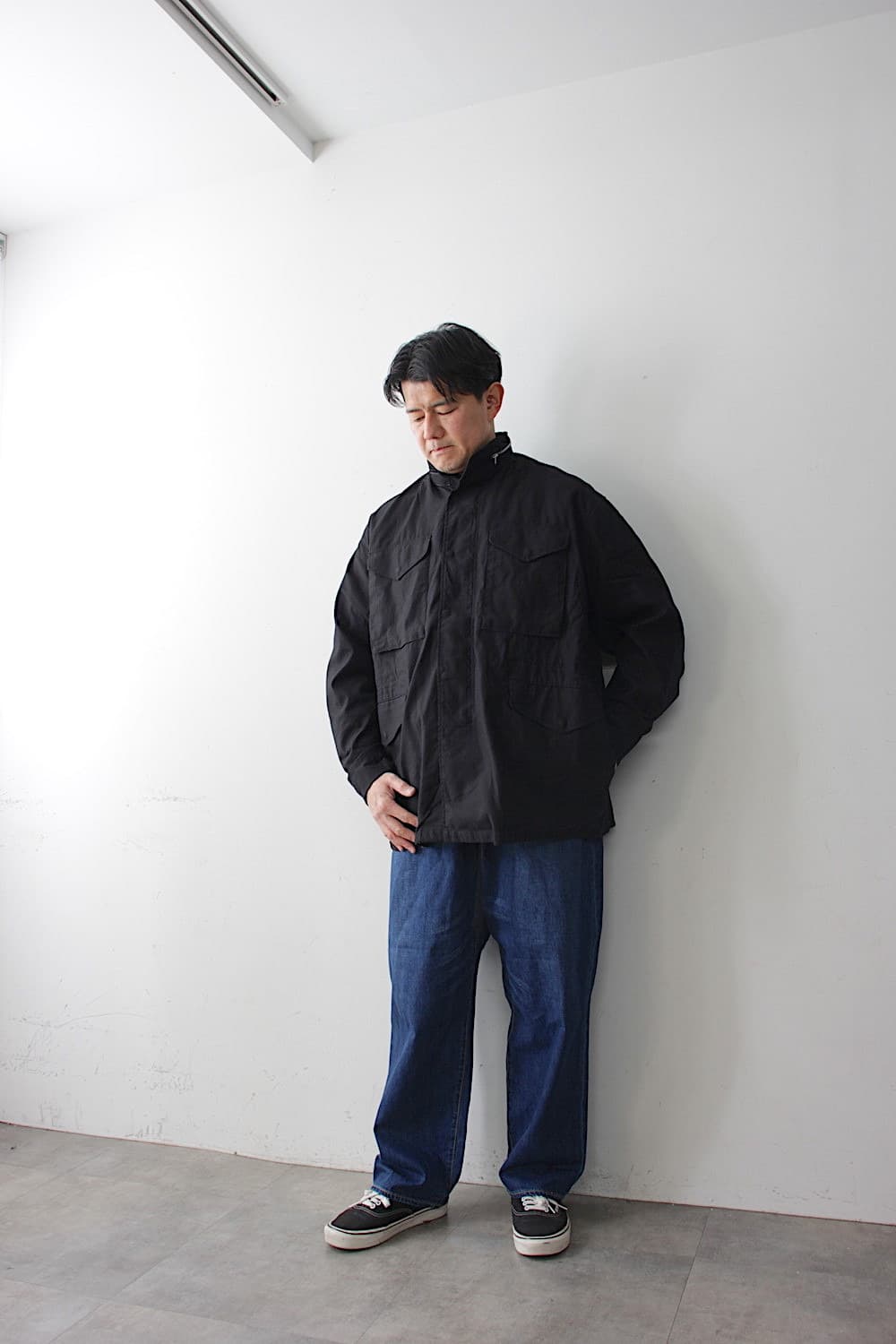 프레쉬서비스 25ss 백사틴 필드자켓 블랙 L 상품이미지6