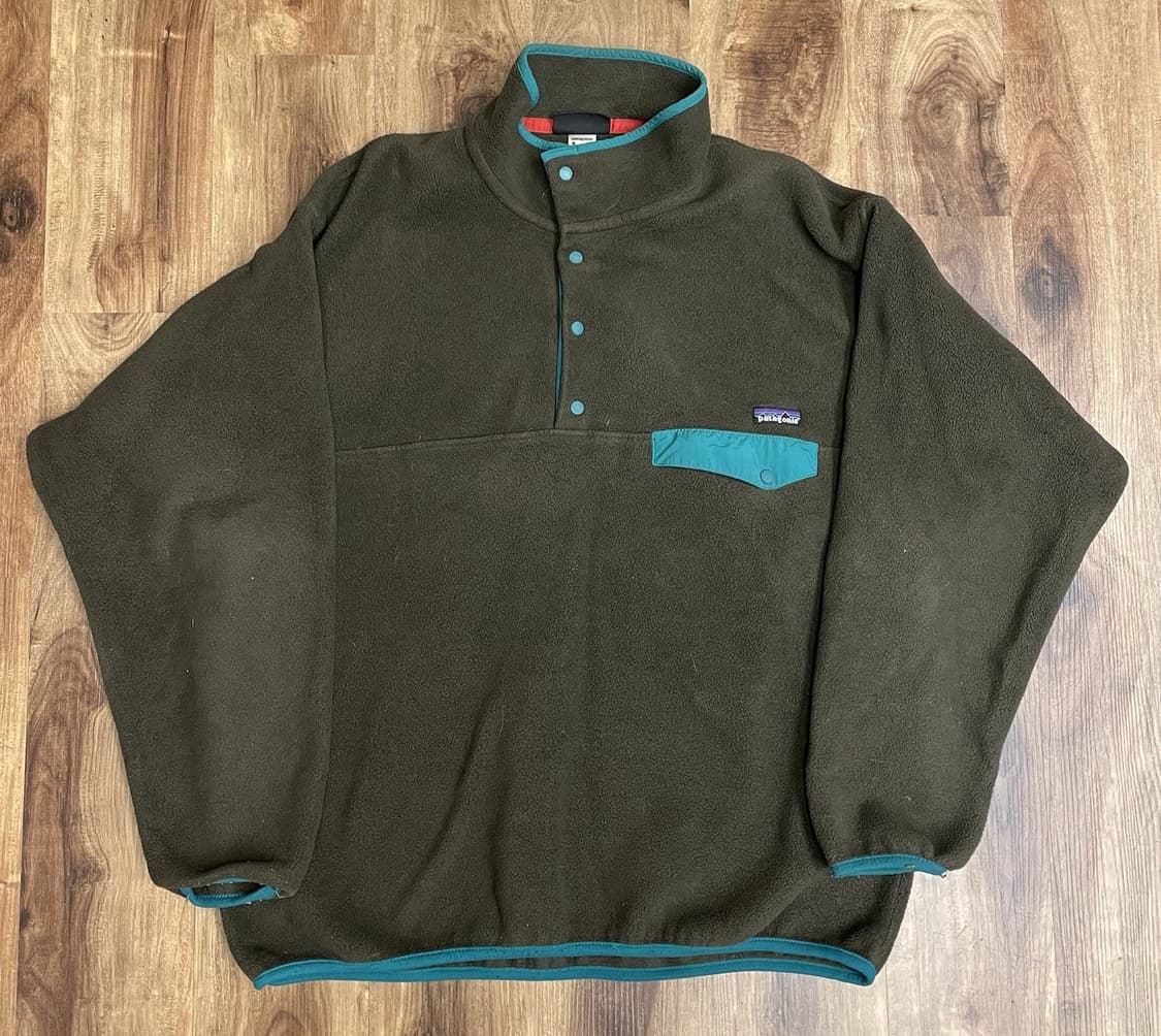 20s 파타고니아 신칠라 스냅-T 다크 올리브/청록 상품이미지1