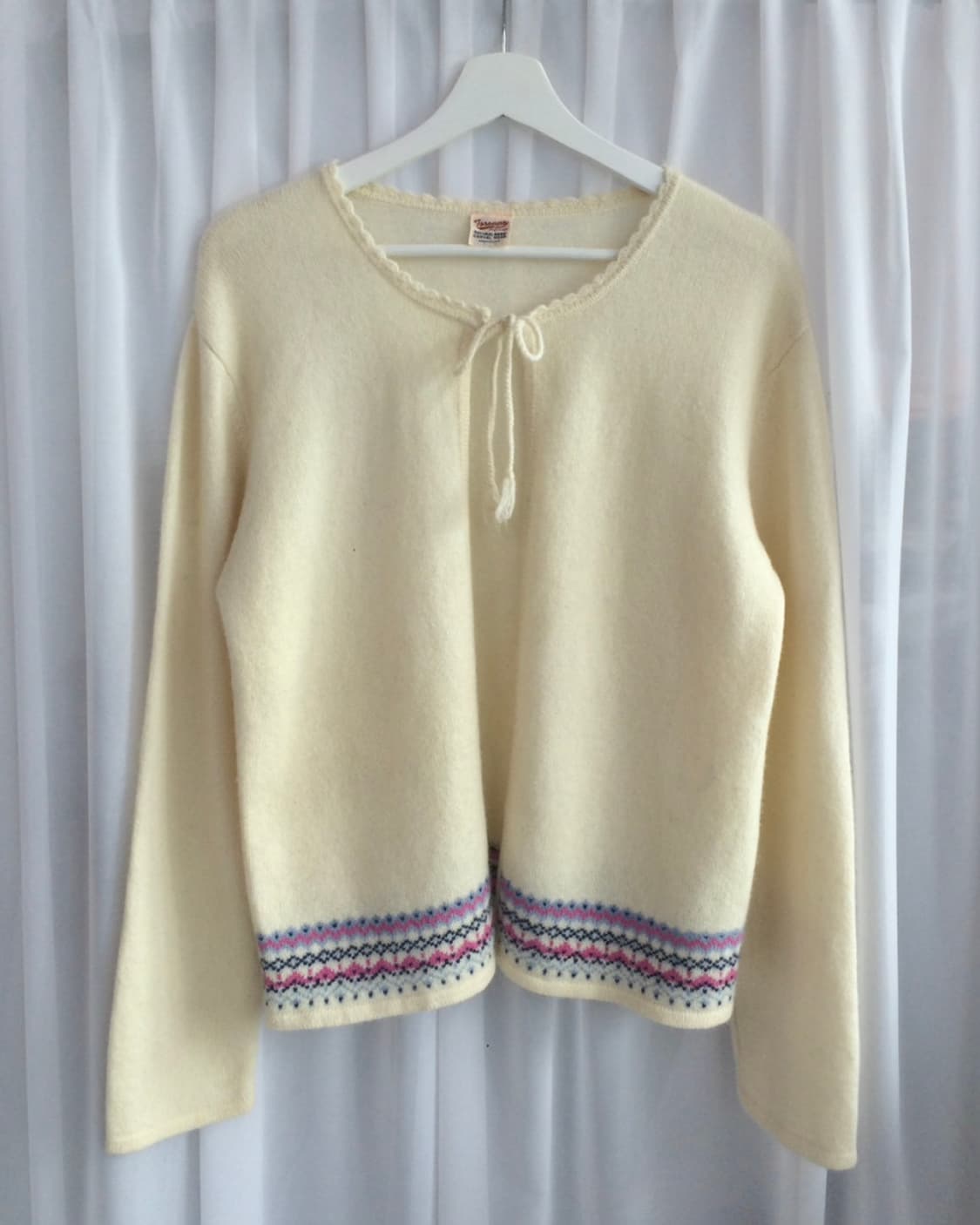 ivory ethnic wool cardigan 상품이미지1