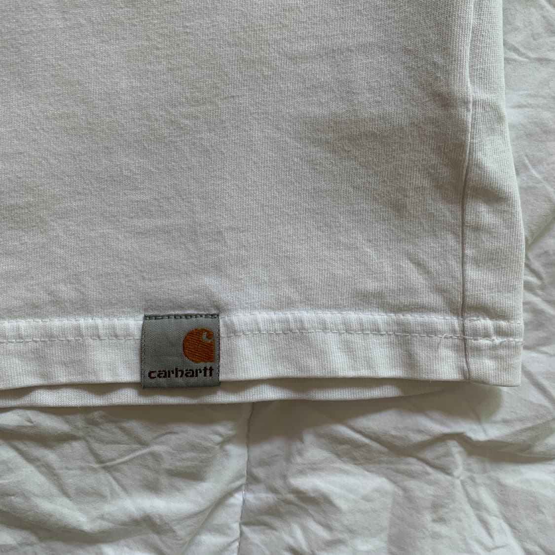 칼하트 S/S STAIN SCRIPT 레터링 프린트 반팔티 상품이미지7