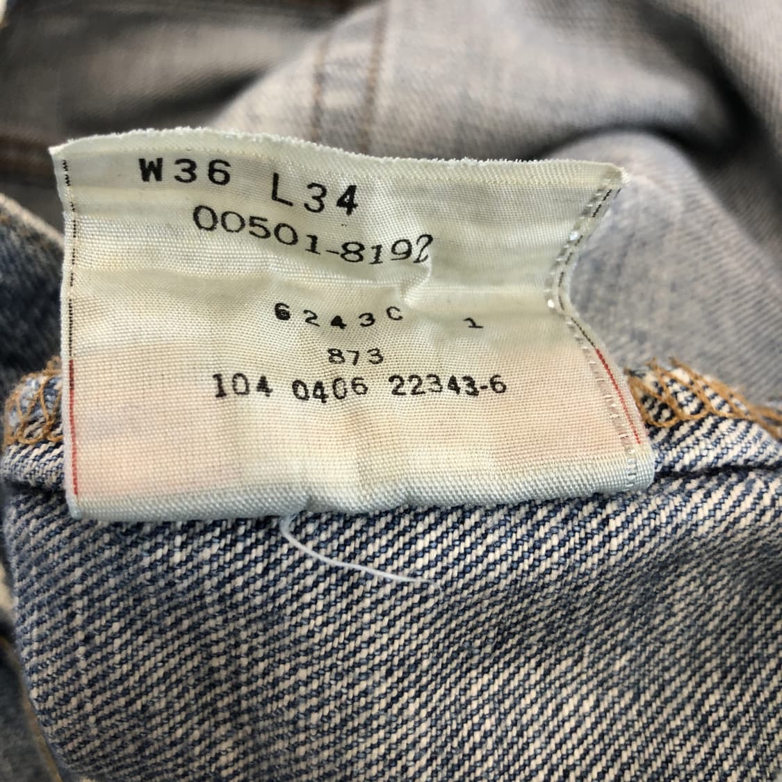 리바이스 501 00s 멕시코 데님진 34 인치 상품이미지7