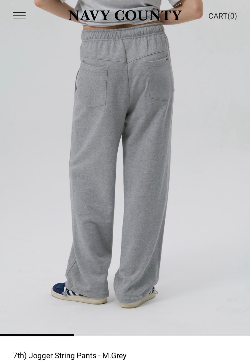 네이비카운티 Jogger String Pants - M.Grey 상품이미지4