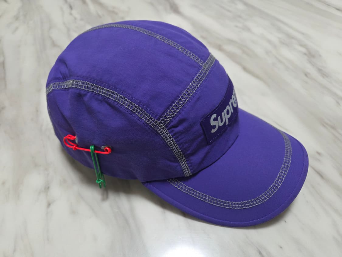 슈프림 리플렉티브 스티치 퍼플 캠프캡 상품이미지4