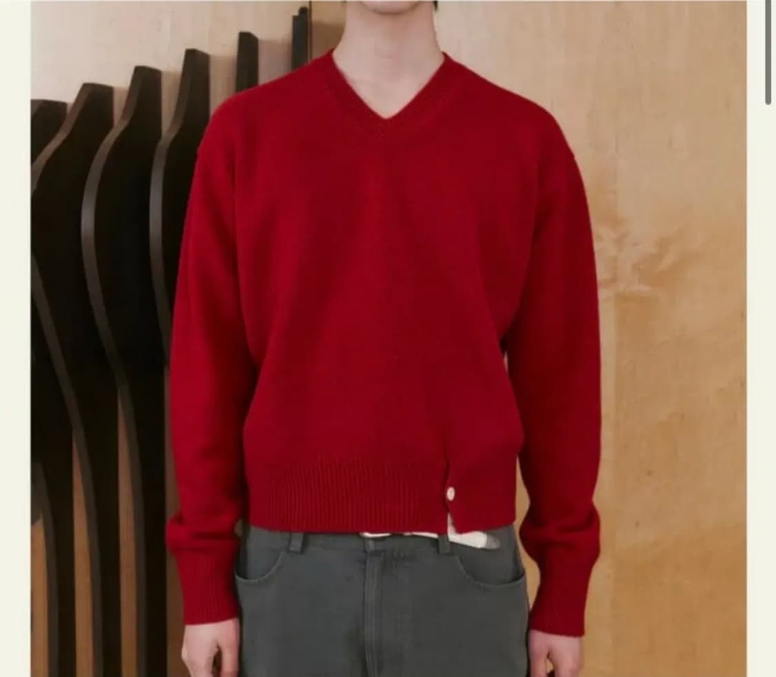 2)웨이비니스 브이넥 니트 상품이미지1