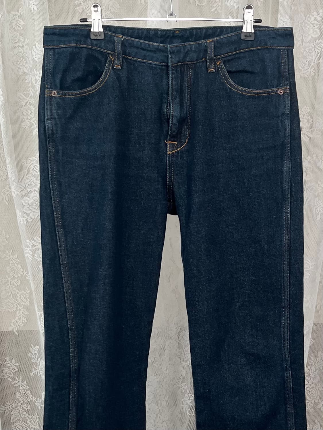 38) 마시모두띠 슬릿 데님 청바지 진청 상품이미지3