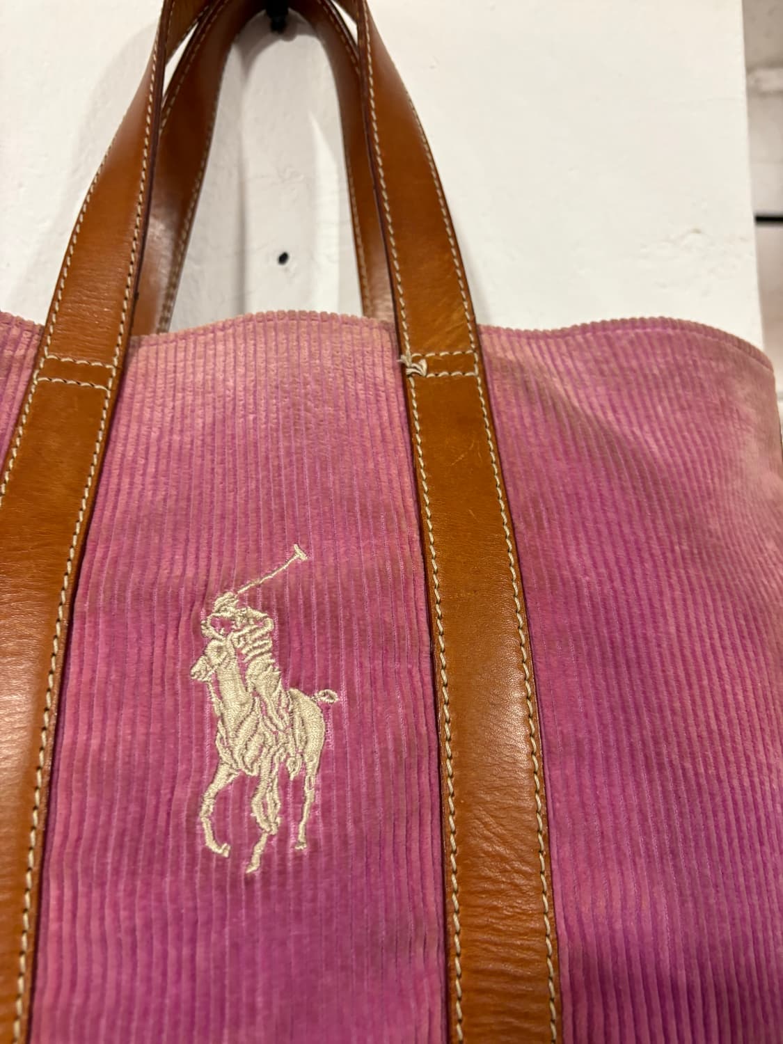 폴로 골덴토트백 상품이미지3