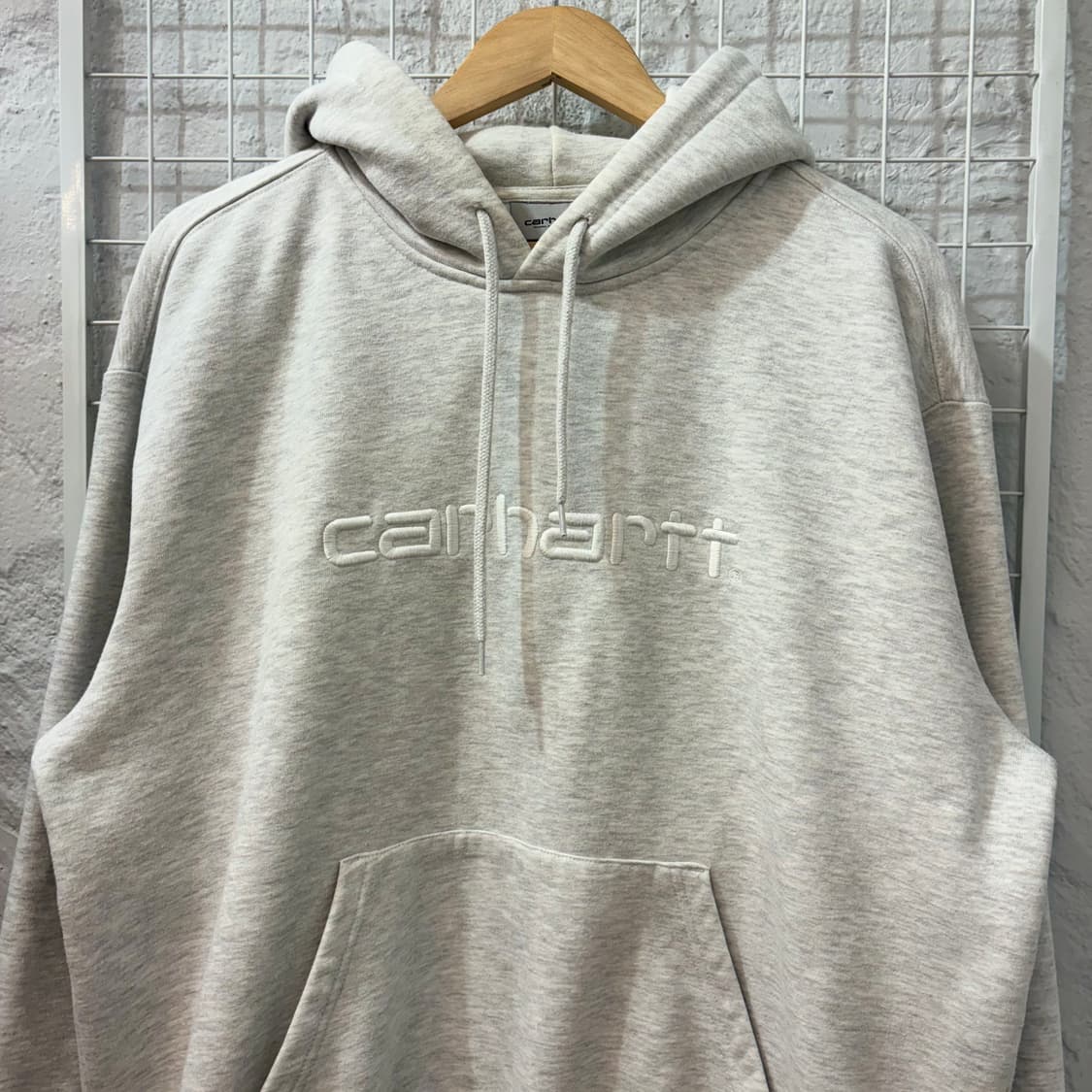 칼하트 WIP 그레이 후드티 L 상품이미지3