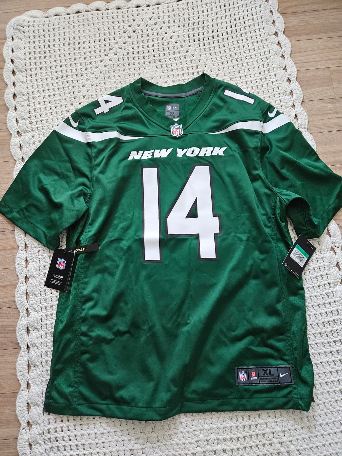 나이키 NFL 뉴욕제츠 져지 XL 새제품 상품이미지1