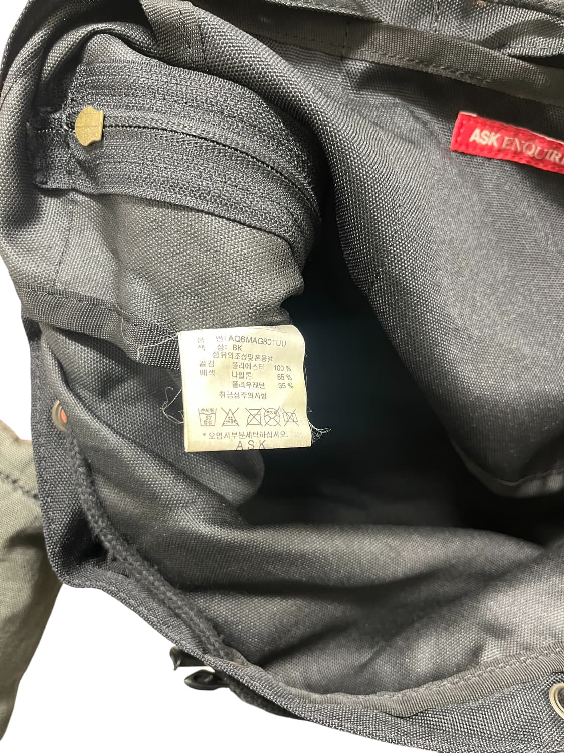 ASK ENQUIRED 브리티시 캔버스 백팩 상품이미지5