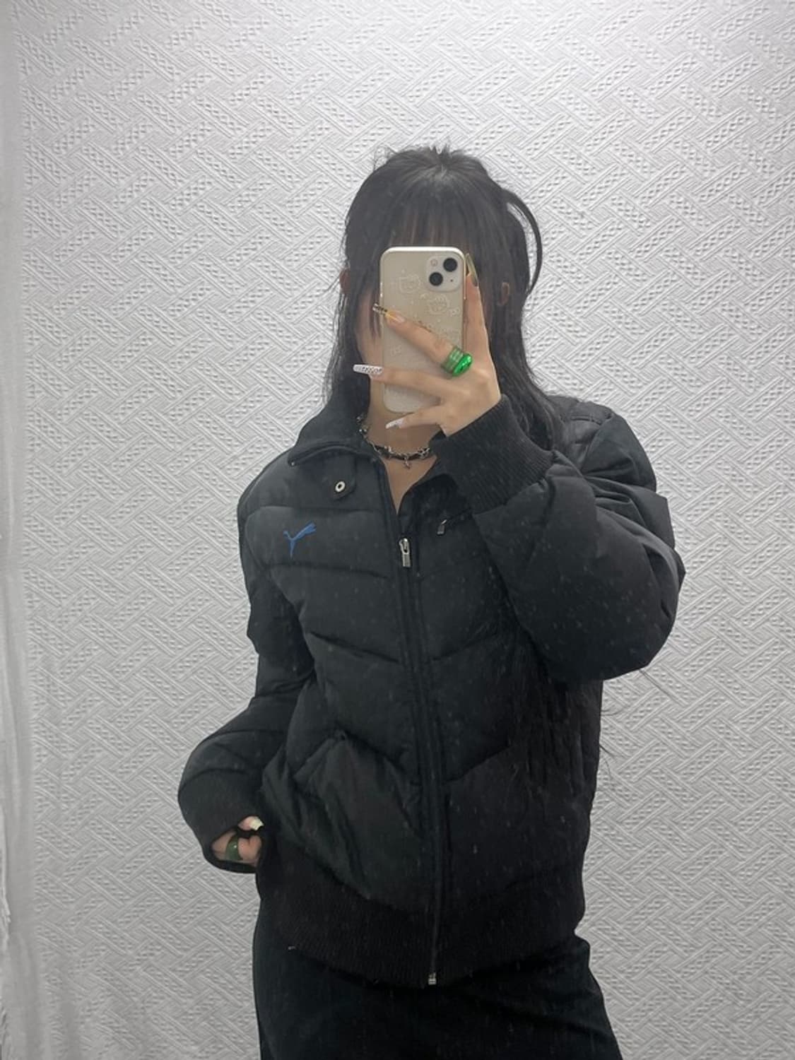 푸마 빈티지 모던캐주얼 다운 숏패딩 M C08080 상품이미지2