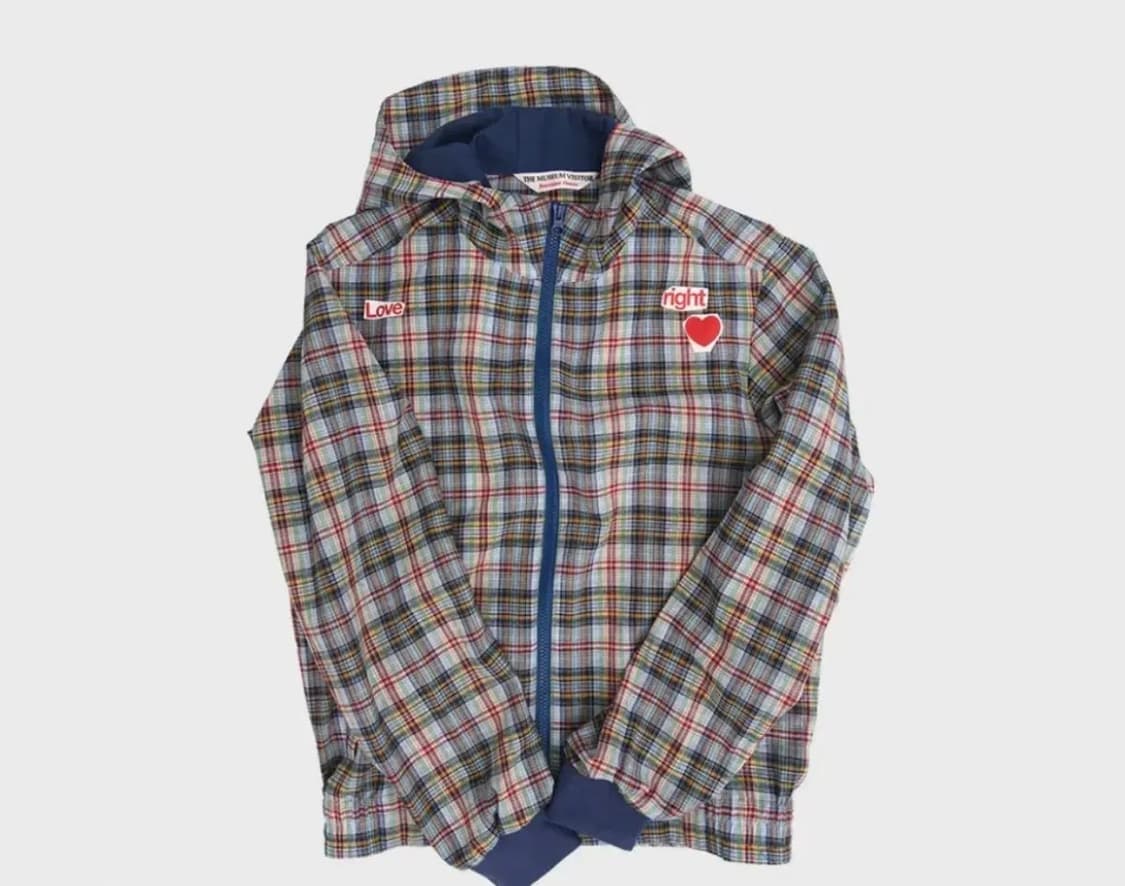 더뮤지엄비지터 LOVE CHECK JACKET 상품이미지1
