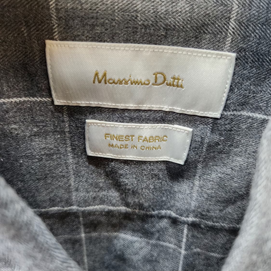 마시모두띠 윈도우페인 체크패턴 셔츠  2XL 상품이미지5