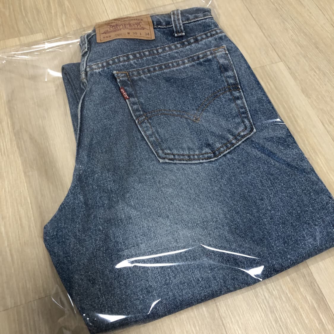 (29) 90's 리바이스 Levi's 미국제 555 릴렉스 스트레이트진 상품이미지10