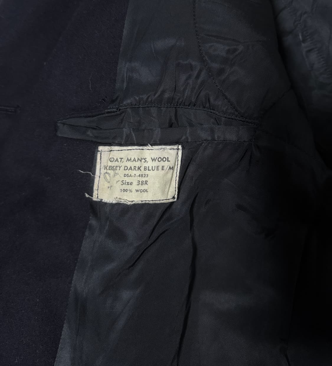 60s usn 미 해군 커지 울 피코트 베트남전 상품이미지9