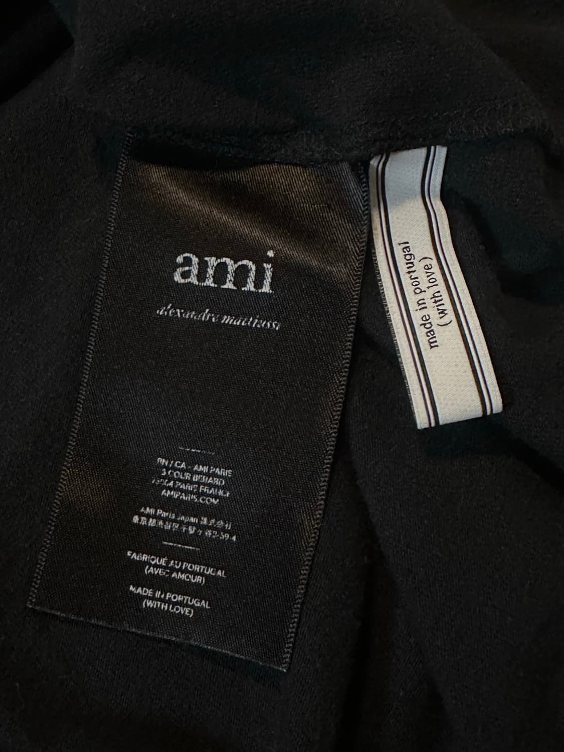 20SS 아미 AMI 스마일리 패치 반팔 티셔츠 블랙 상품이미지7