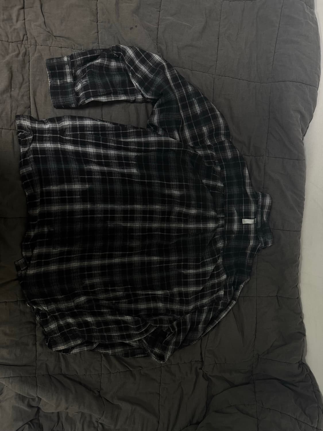 노메뉴얼 체크 셔츠 O.D CHECK SHIRT - BLACK 상품이미지2