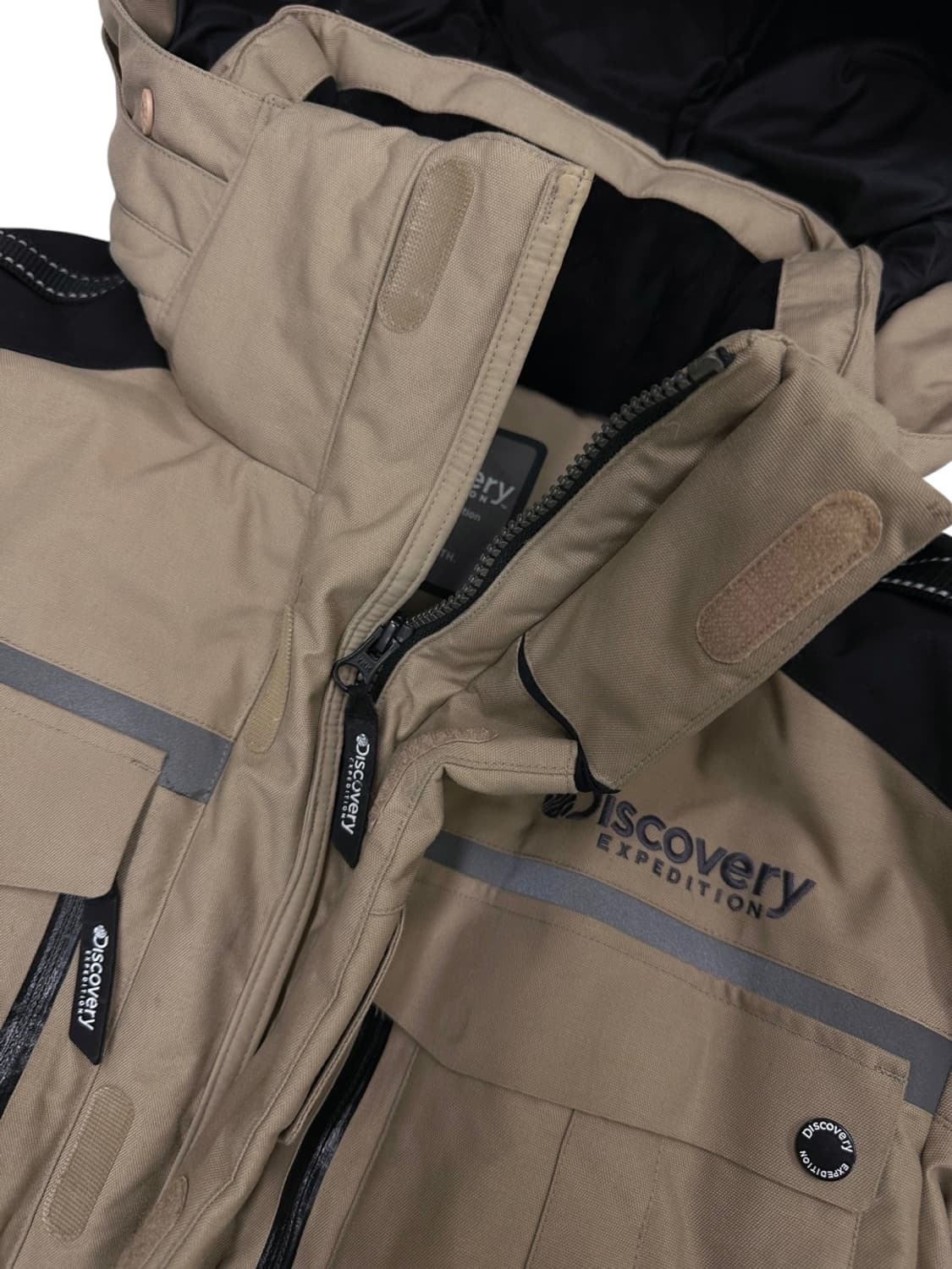 디스커버리 구스다운 패딩 베이지 (L) 상품이미지3