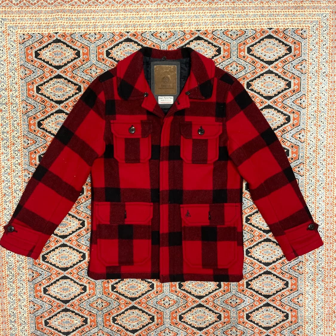 빈폴 레드 버팔로 체크 포켓 자켓 남성95 상품이미지1