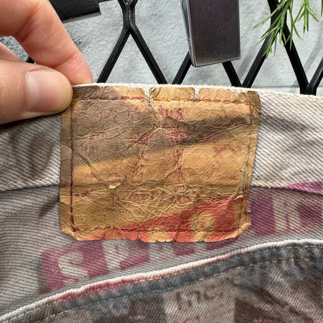 90s 리바이스 501 데님 팬츠 전후면 프린팅 포인트 상품이미지6