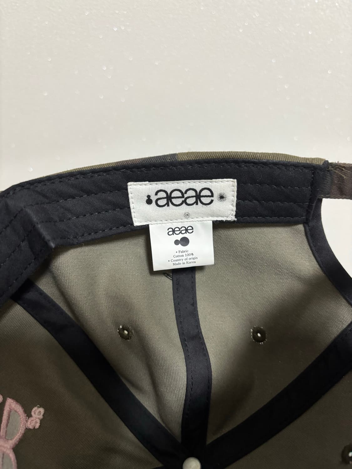 AEAE 에이이에이이 카모 5 패널 캡 그린 상품이미지5