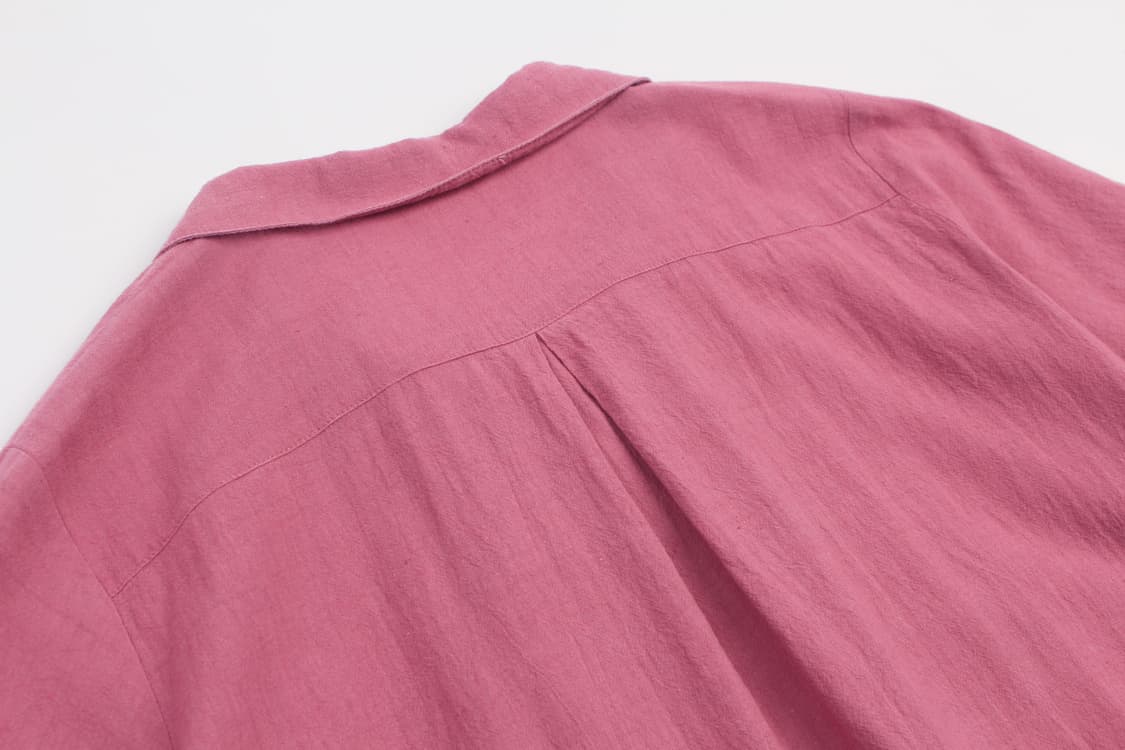 AH Pintuck Collar Half Sleeve Dress MMO 상품이미지10