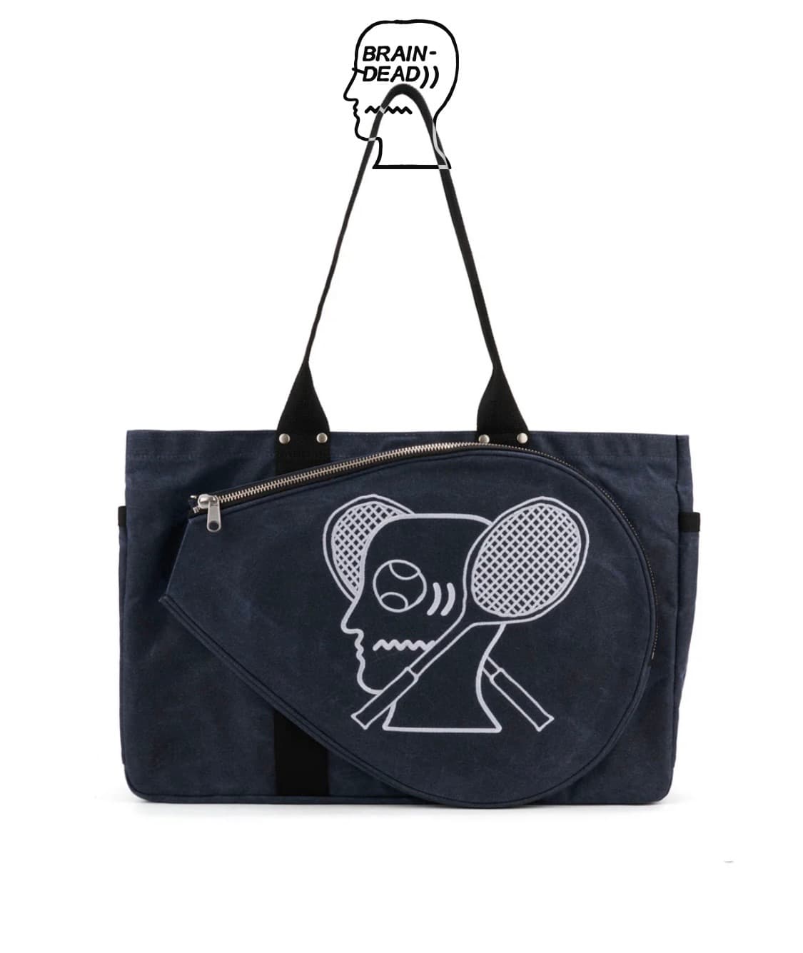 braindead 브레인데드 캔버스 테니스 토트백 상품이미지2