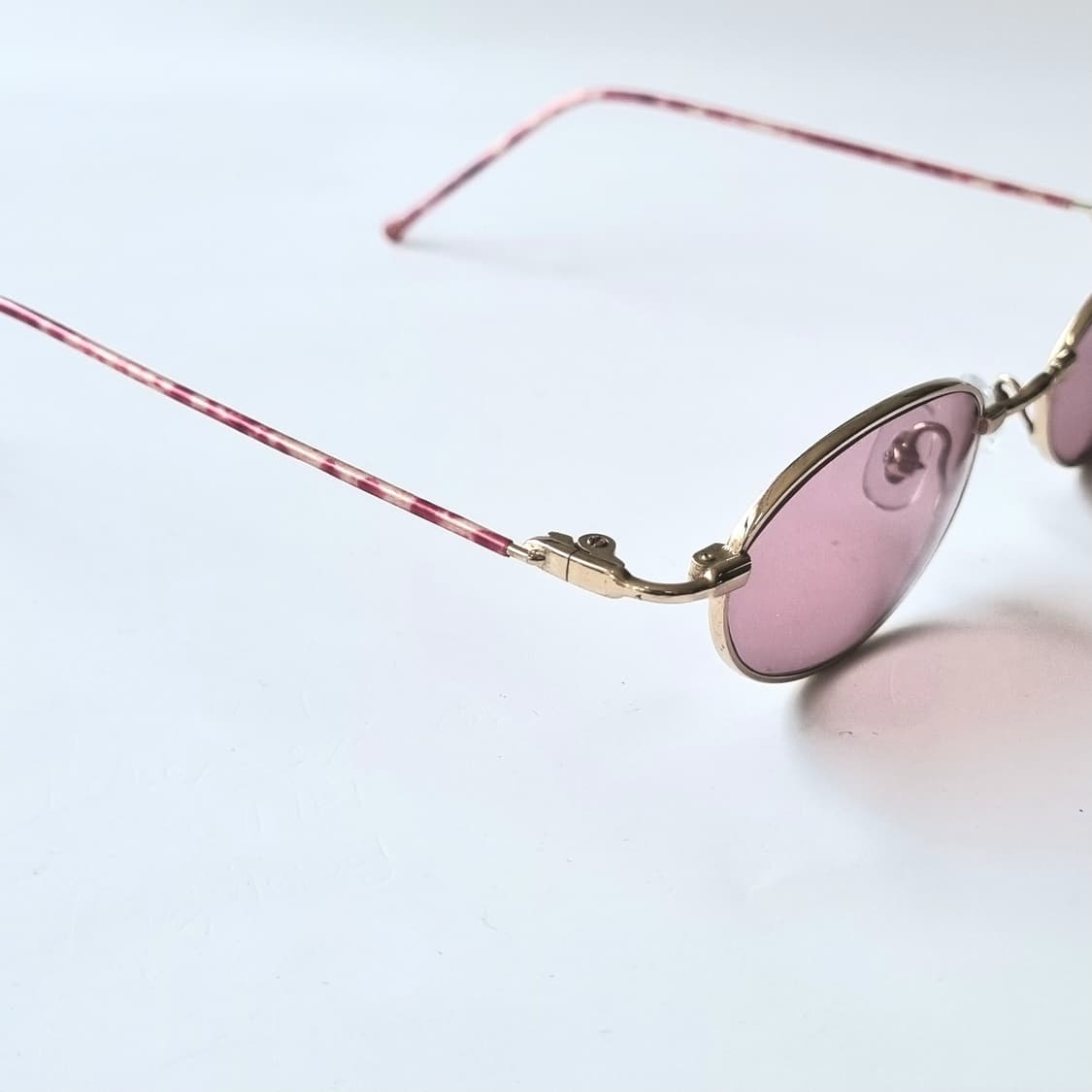 데드스탁 긱시크 빈티지 핑크 틴트 오벌 선글라스 718 상품이미지6