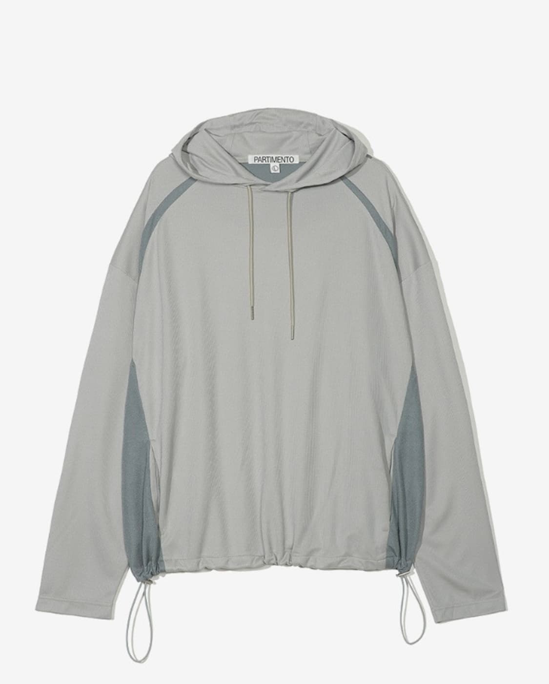 PARTIMENTO 저지 후드 롱 슬리브 그레이 상품이미지2