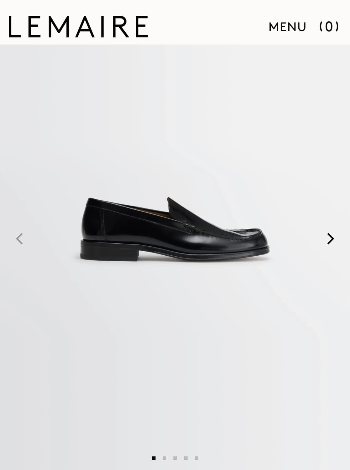 르메르 25FW 로퍼 BK 43size 새상품 상품이미지3