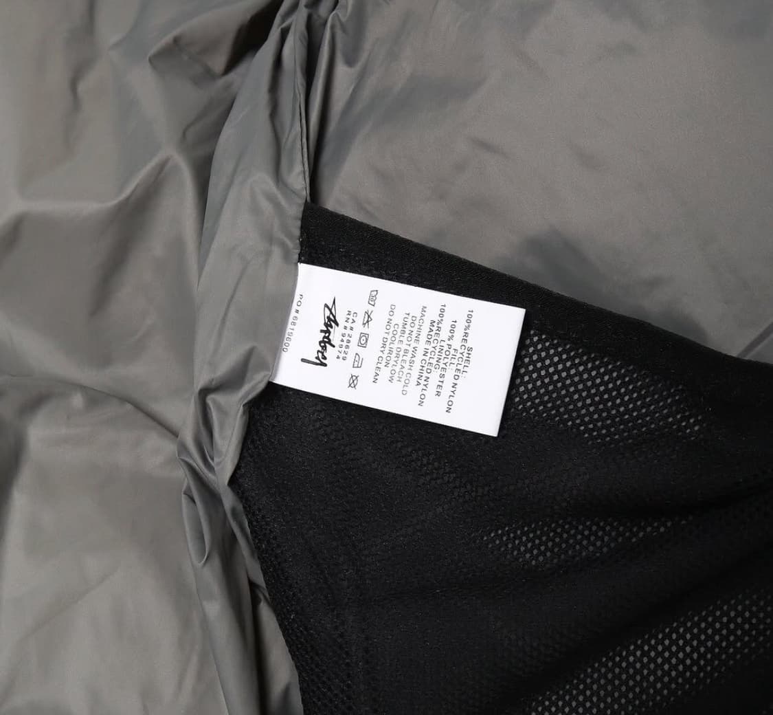 [새상품] 스투시 경량패딩 (블랙) 상품이미지7