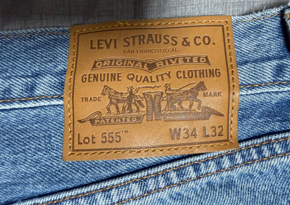 주우재착용 리바이스 555 릴렉스 스트레이트진 000LO-0004 새상품 상품이미지5