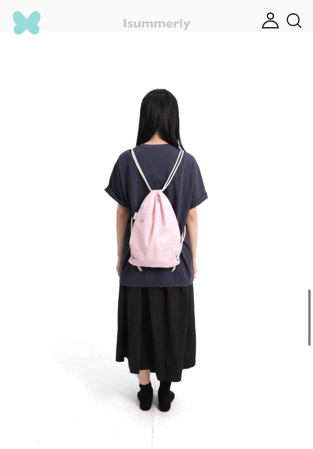 아이썸머리 girl string bag pink 상품이미지2