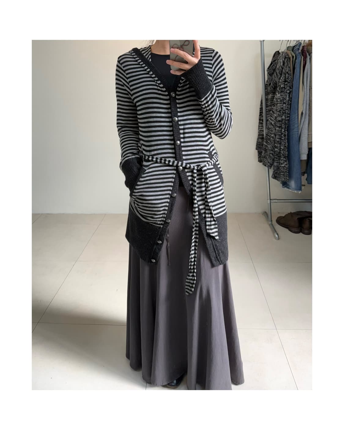 빈티지 스트라이프 가디건 상품이미지5