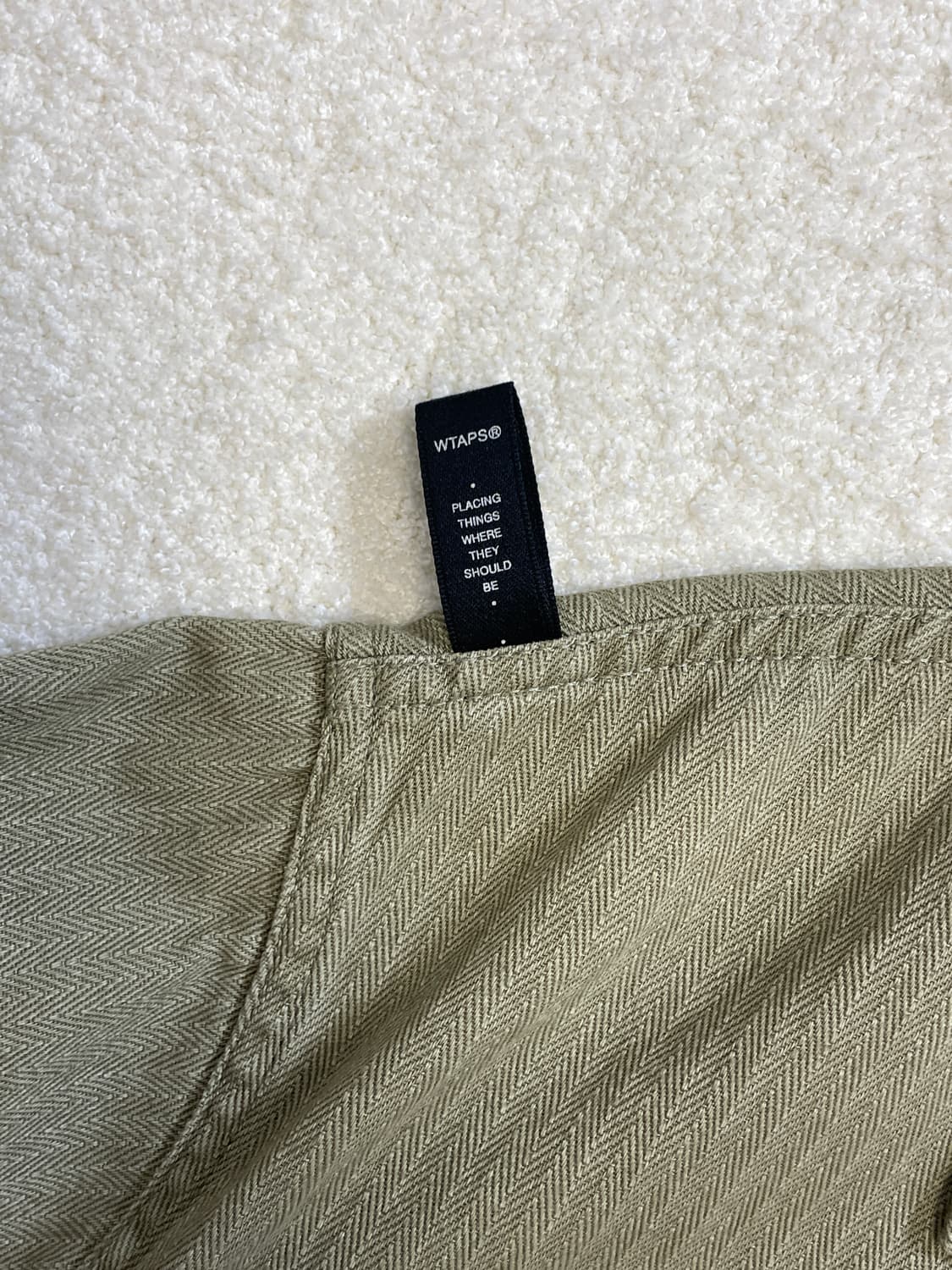 더블탭스 코튼 헤링본 자켓 상품이미지5