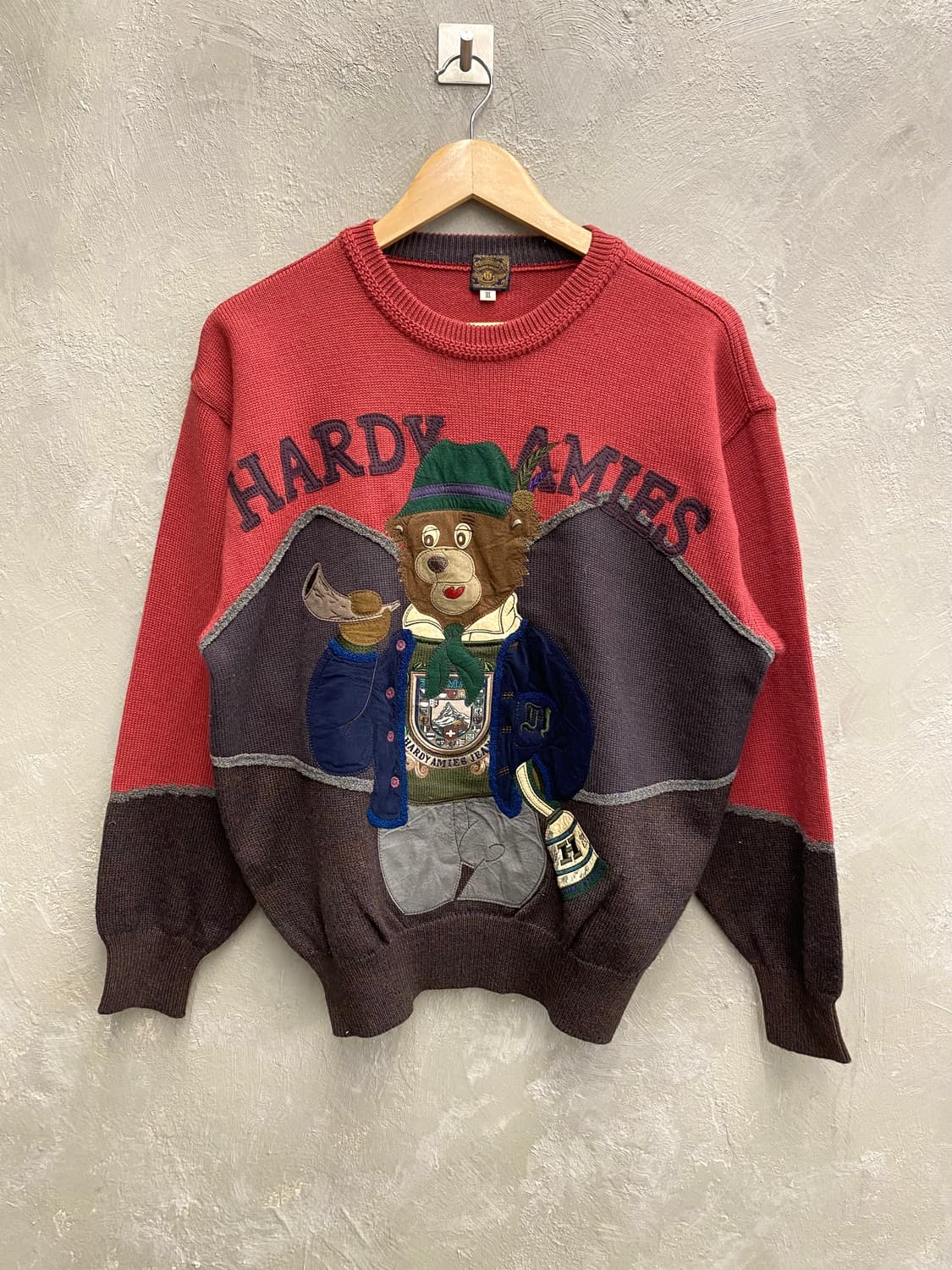 [L] 90s HARDY AMIES 하디에이미스 빈티지 울 니트 상품이미지1