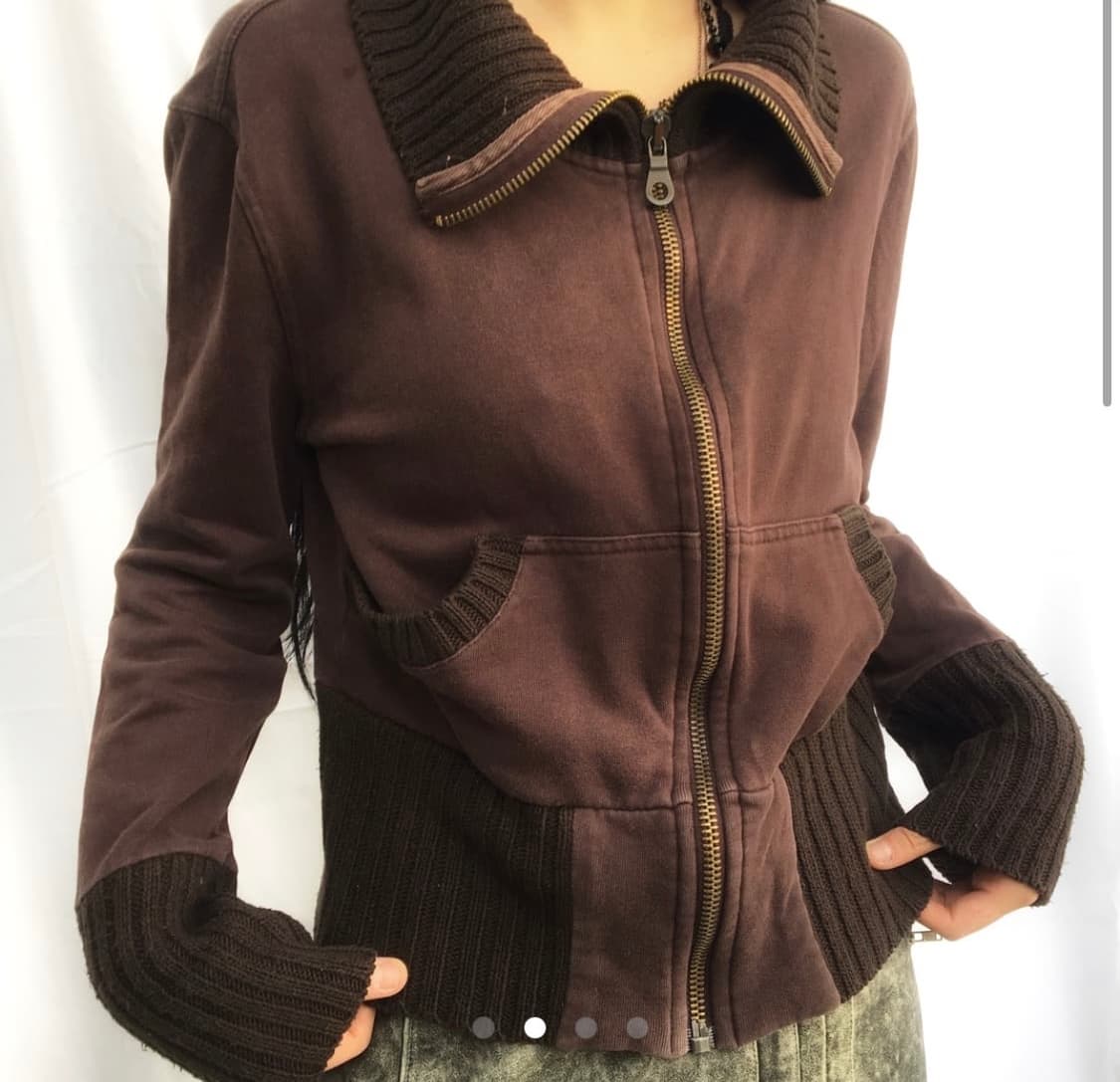 빈티지 니트 집업 상품이미지2