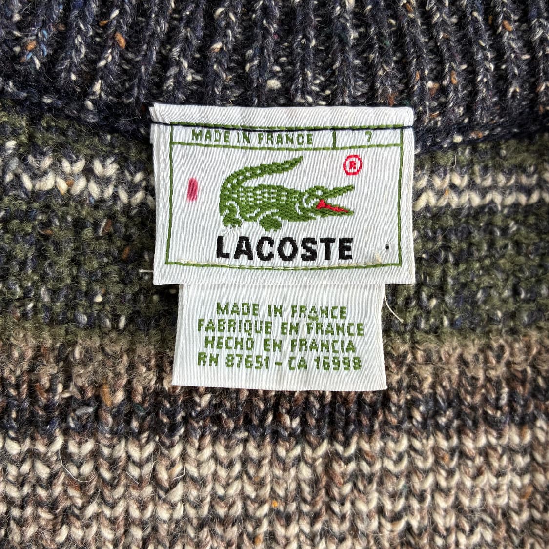 Lacoste  라코스테 에스닉 니트 베스트 상품이미지4