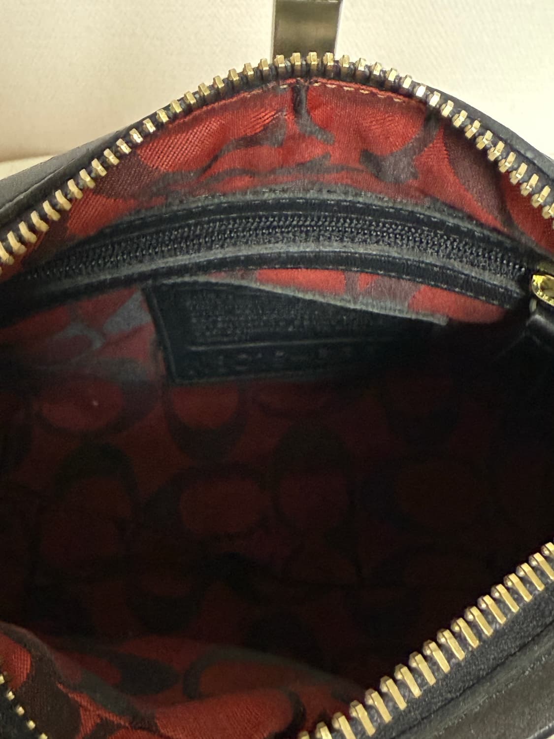 희귀⚡️y2k 코치 울 하운드체크 백 상품이미지8