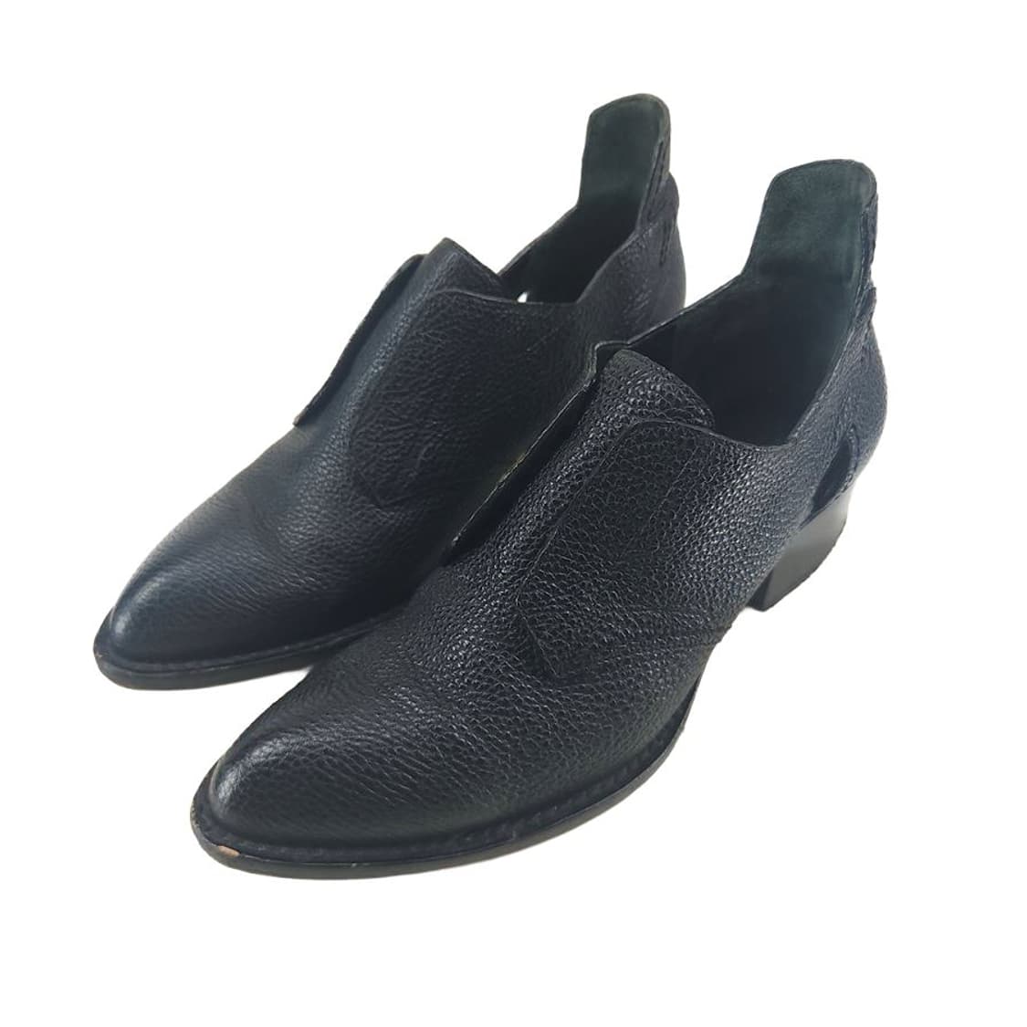 [여38]알렉산더왕 블랙 레더 로퍼[Y63-097] 상품이미지1