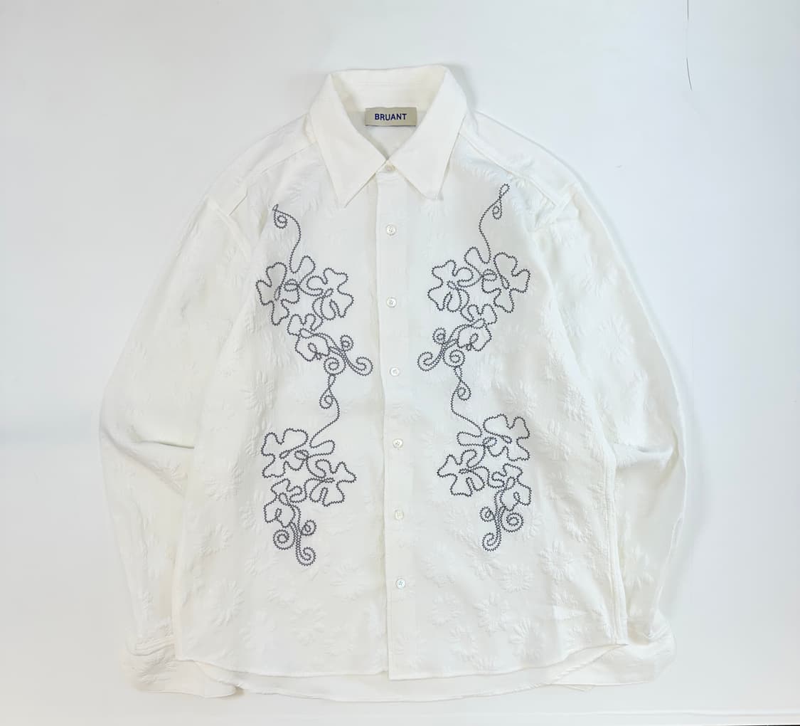 브루앙 미드센추리 히피셔츠 플라워 패턴 L 상품이미지3