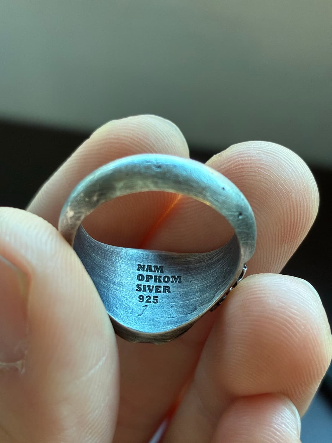 핸드메이드 십자가 은반지(가운데) 상품이미지2