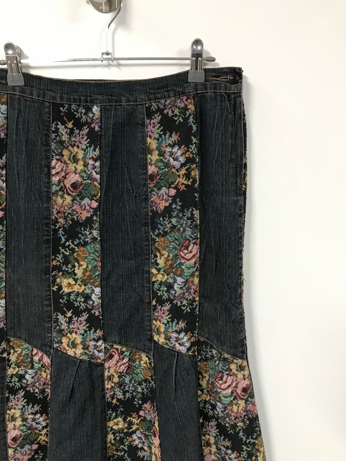 빈티지 자가드 머메이드 데님 스커트 상품이미지4